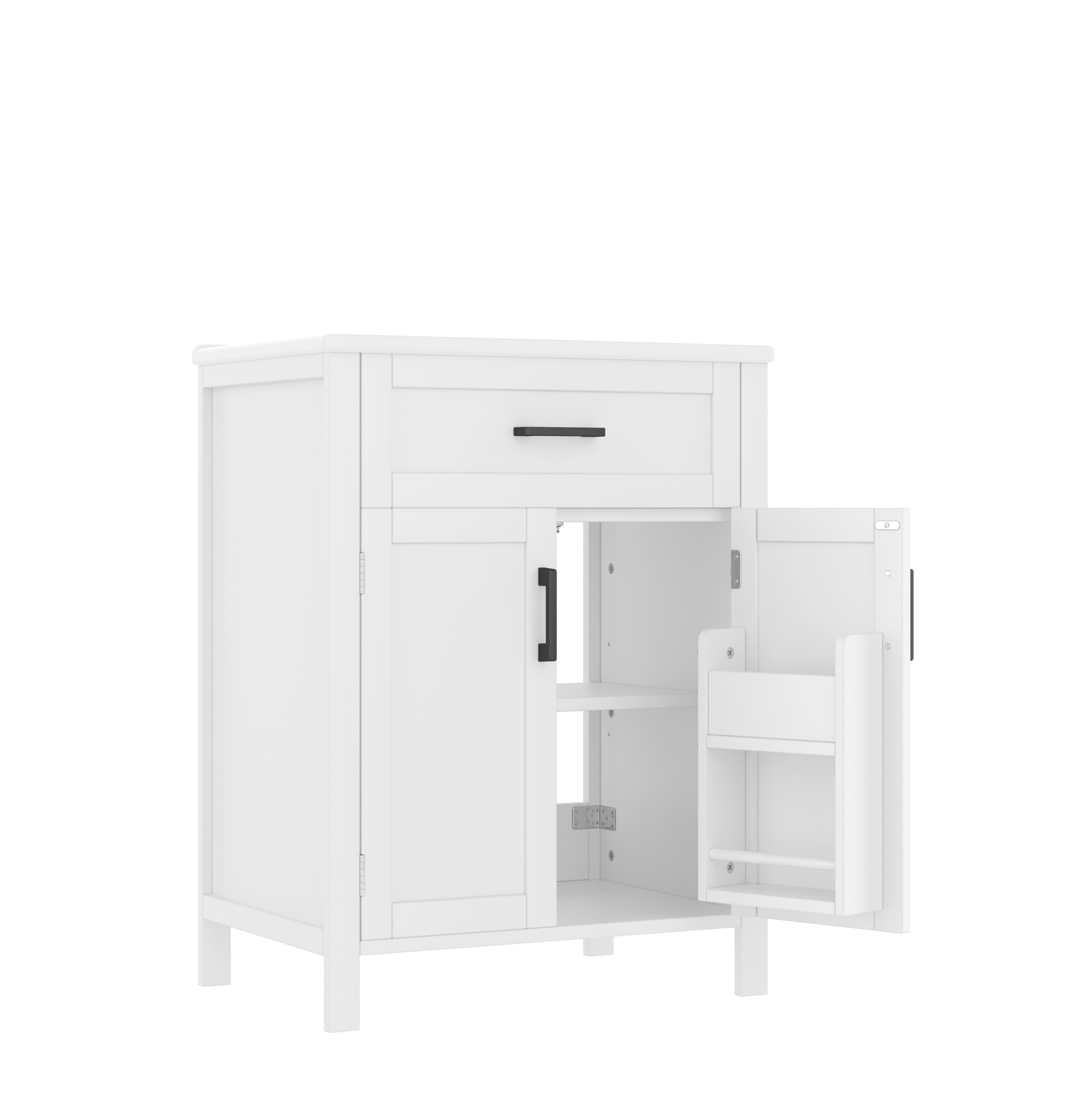 Badmöbel Mit Integriertem Waschbecken 60 X 46 X 84,8 Cm Weiß Aus Mdf Und Keramik Modenuit