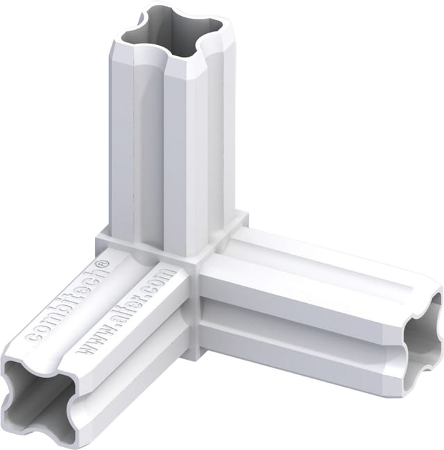 Eckverbinder 90° Verbinder Kunststoff weiß - Alfer