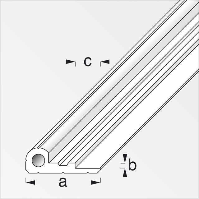 alfer Scharnier-Profil 10,0 x 29,5 x 1000 mm Profil Scharniere