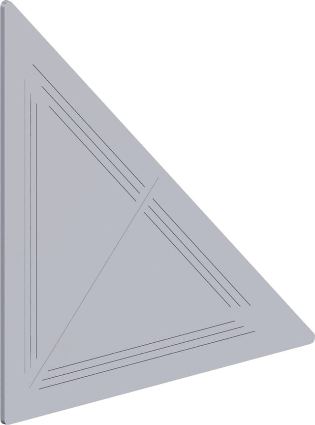 Knotenblech 110 x 110 mm, 2 Stück Aluminium Bleche - Alfer