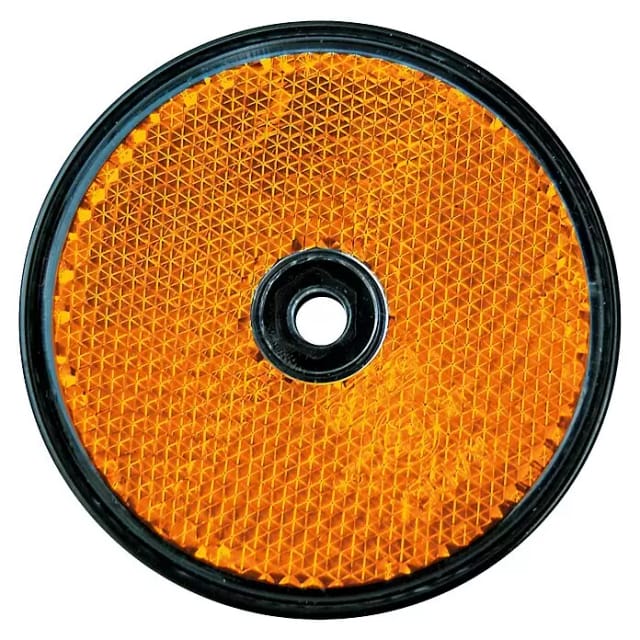 Reflektor rund orange 2 Stück Anhängerzubehör - LAS