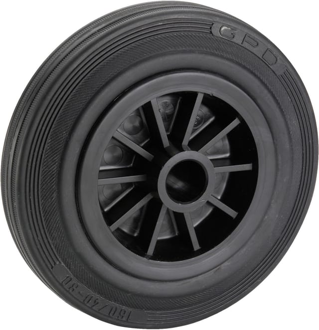 Dörner & Helmer Transportgeräterollen Rad Vollgummi100 x 30 mm Traglast 60 kg Ersatzräder