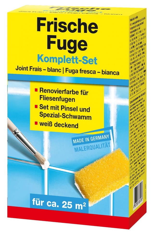 Frische-Fuge Komplett-Set weiß 250 ml Fugenmörtel - Decotric
