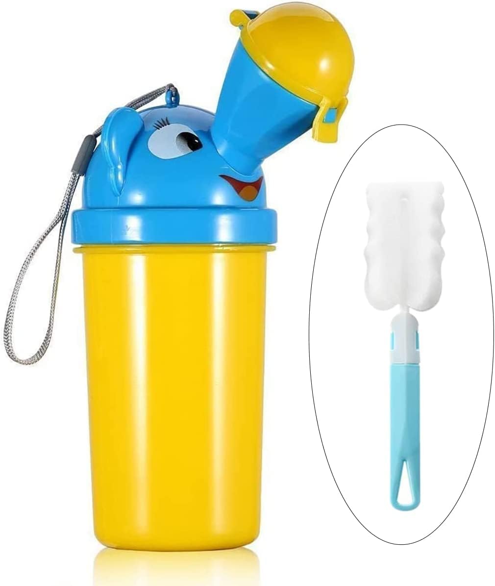 Tragbares 500-ml-kinderurinal Für Camping, Auto, Reisen, Jungen, Gelb