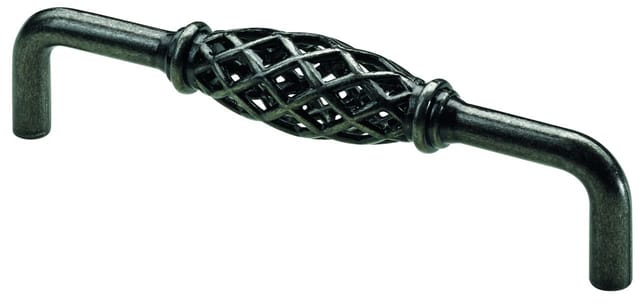 Hettich - Möbelgriff brüniert silber 20 x 136 x 35 mm - 1 Stück Möbelgriffe