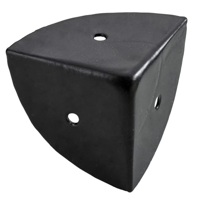 Hettich - Kistenecke 45 x 45 x 45 mm schwarz - 1 Stück Filzgleiter & Möbelgriffe