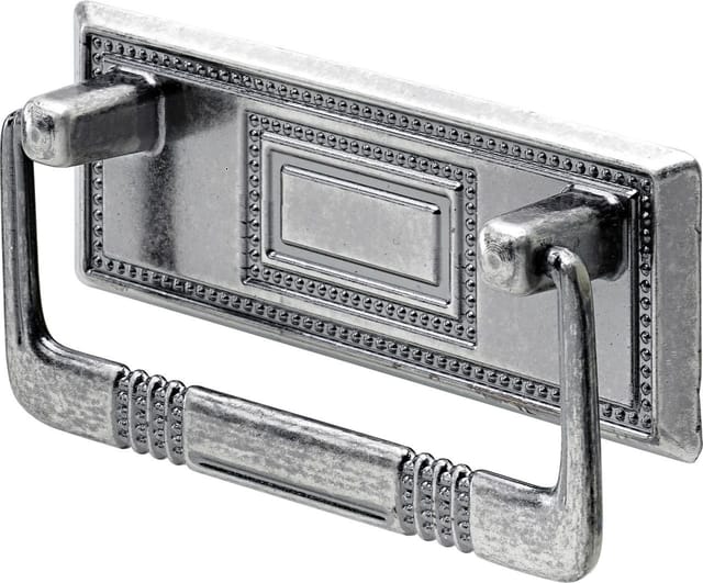 Hettich - Möbelgriff Zinkdruckguss silber 33,0 x 96,0 x 14,0 mm - 1 Stück Möbelgriff