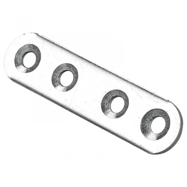 Hettich - Verbindungsblech 15 x 60 mm verzinkt - 12 Stück Verbindungsbleche