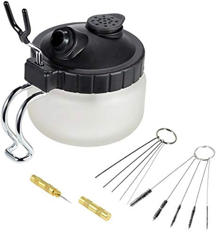 4-teiliges Airbrush-reinigungsset, Inklusive Reinigungstopf, Bürsten Und Reinigungsnadeln