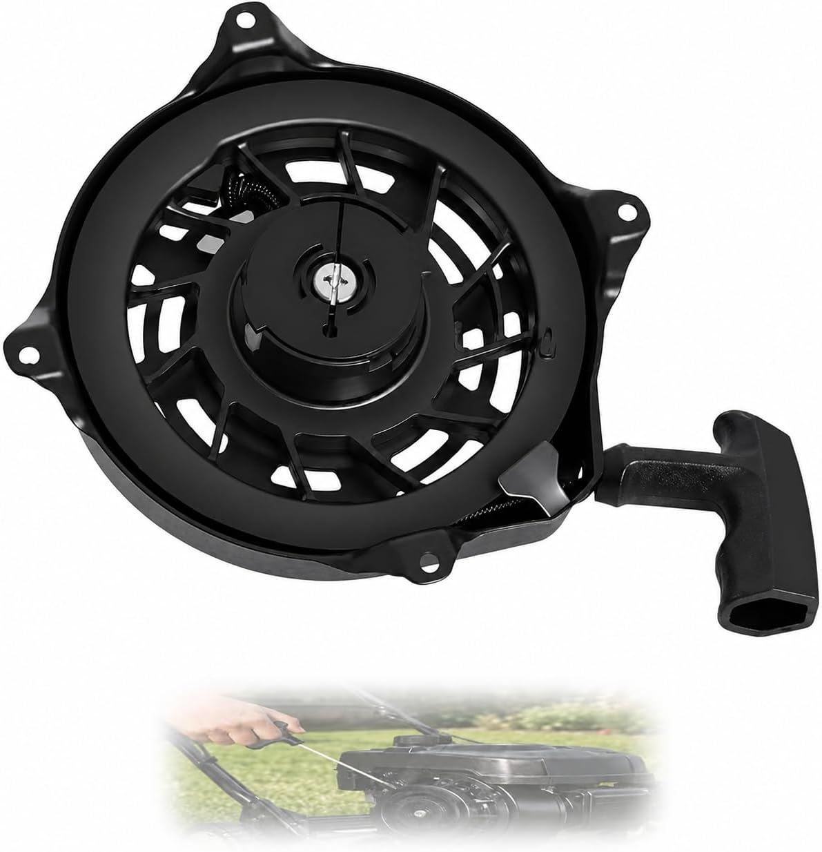 Seilzugstarter, Teilenummer 497680, Kompatibel Mit Briggs & Stratton Motoren, Rasenmäher