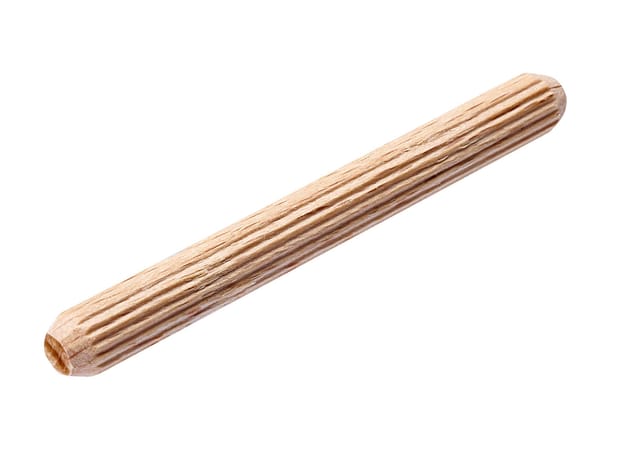 Hettich - Holzdübel Dübel 6 Länge 60 mm Holzstifte aus Buche Riffeldübel 100St.
