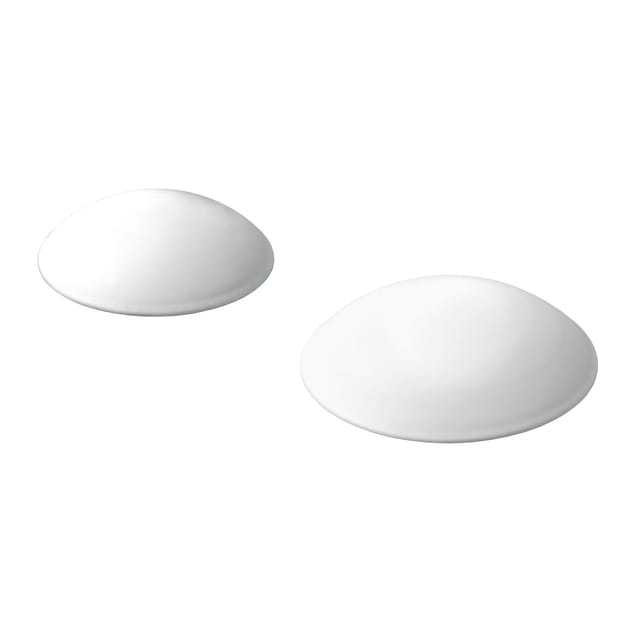 Wandpuffer-Set 11 x 40 und 15 x 60 mm Kunststoff weiß - 6 Stück Filzgleiter & Möbelgriffe - Hettich