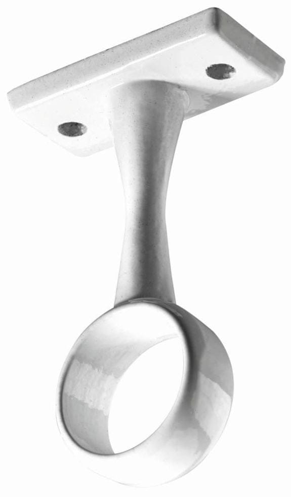 Hettich - Schrankrohrmittelträger für runde Rohre ø 20 x 63 mm, weiß Möbelbeschläge