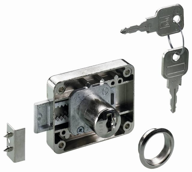 Hettich - Zylinder-Aufschraubschloss Zylinder 20-45 mm Dornmaß 15-40 mm Möbelbeschläge
