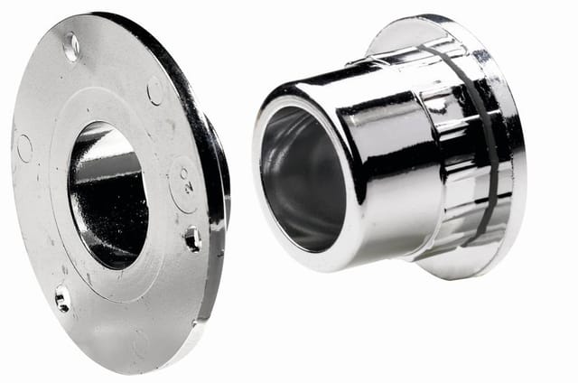 Hettich - Schrankrohrlager für runde Schrankrohre ø 20 mm, verchromt Möbelbeschläge