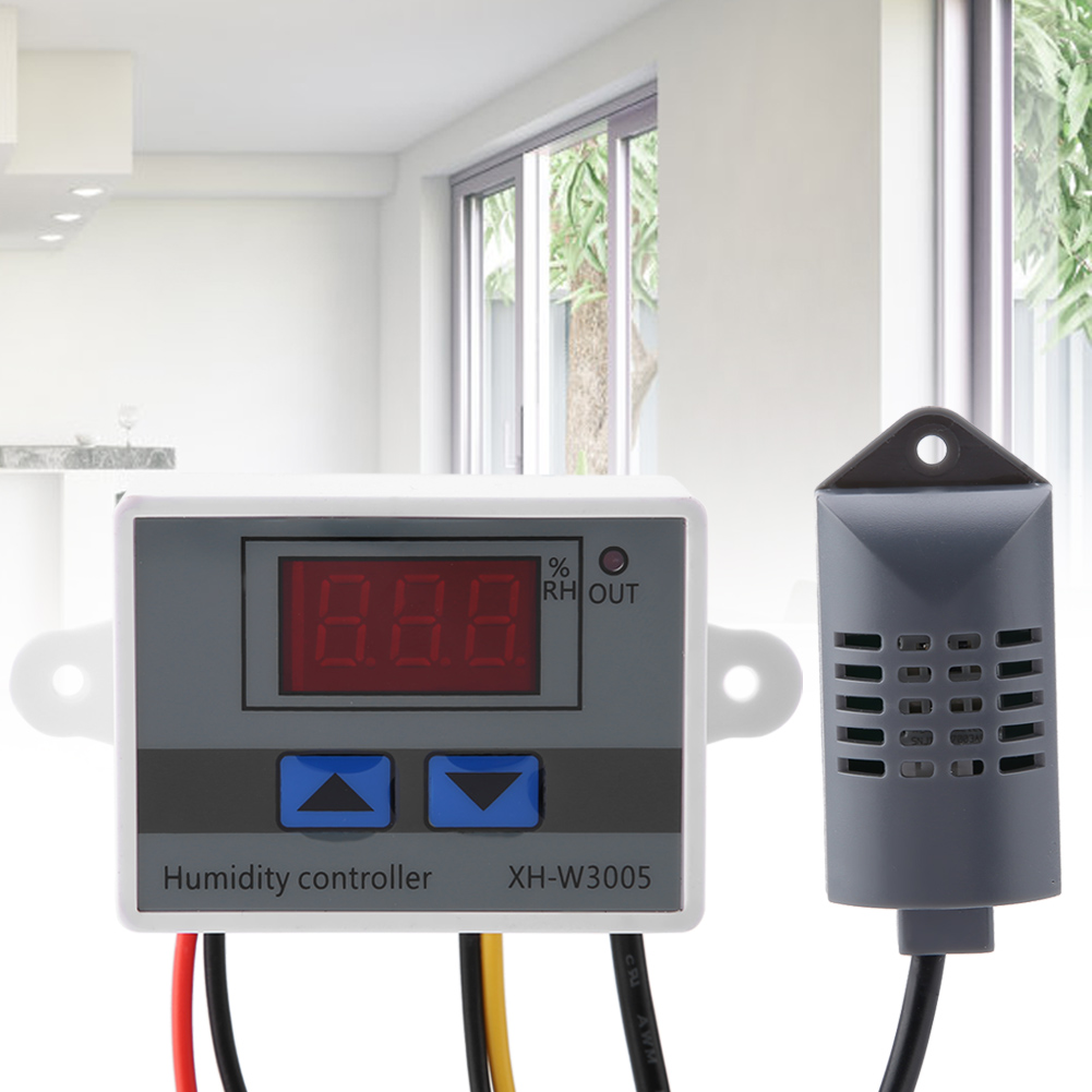 Xh-w3005 Digitaler Hygrometer-schalterregler Mit Feuchtigkeitssensor (0–99 % Rf, 12 V)