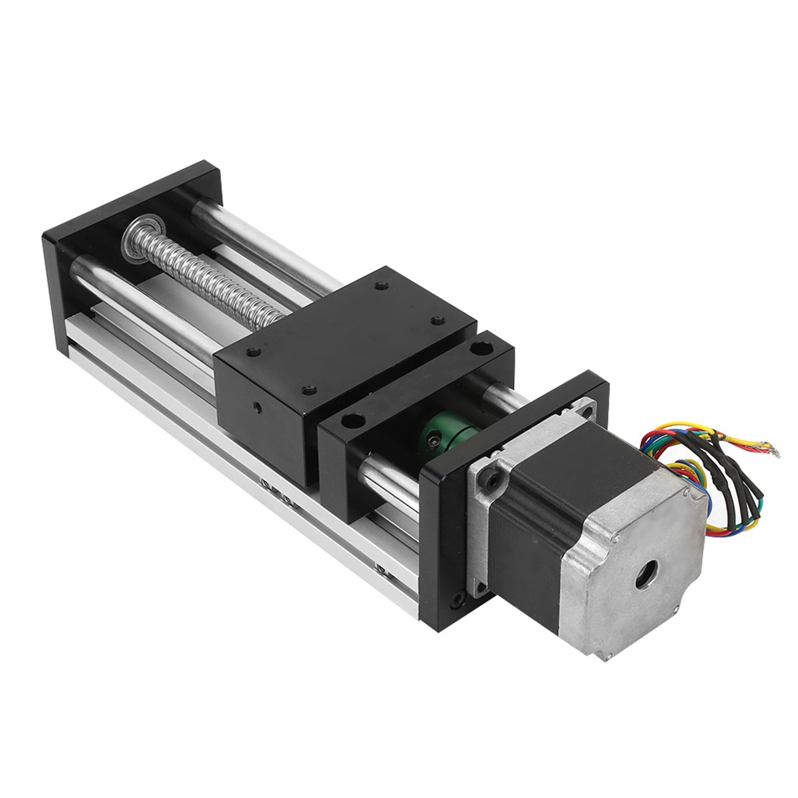 Lineare Führungsschiene Mit Kugelgewindetrieb Und Doppelwelle, Ausgestattet Mit Einem 57-motor (effektiver Hub 200 Mm, Gewindestange 1605)