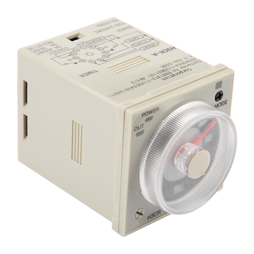H3cra Verzögerungsrelais 0,5s300h, Drehknopf-zeitrelais, 11-polig, Ac 220 V