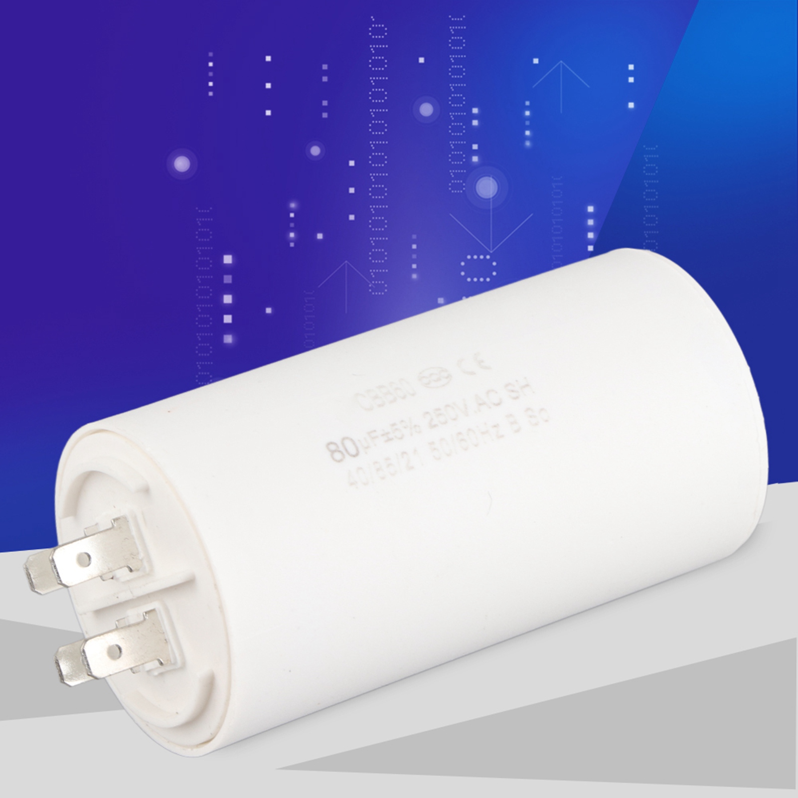Cbb60 Zylinderförmiger Betriebskondensator Ac 250v 80uf 50/60hz Für Motorpumpe