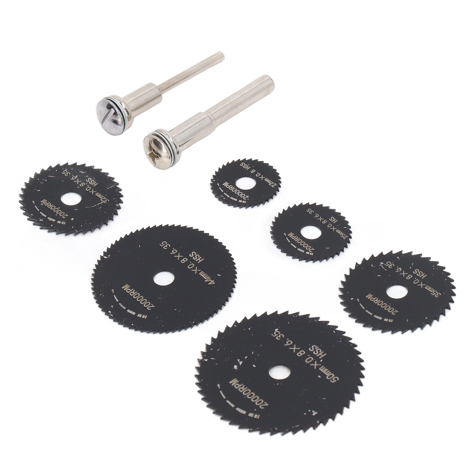 8-teiliges Hss-sägeblatt-set (hochgeschwindigkeitsstahl) Für Holz- Und Kunststoffbearbeitung, Geeignet Für Elektrische Bohrmaschinen, Schwarz