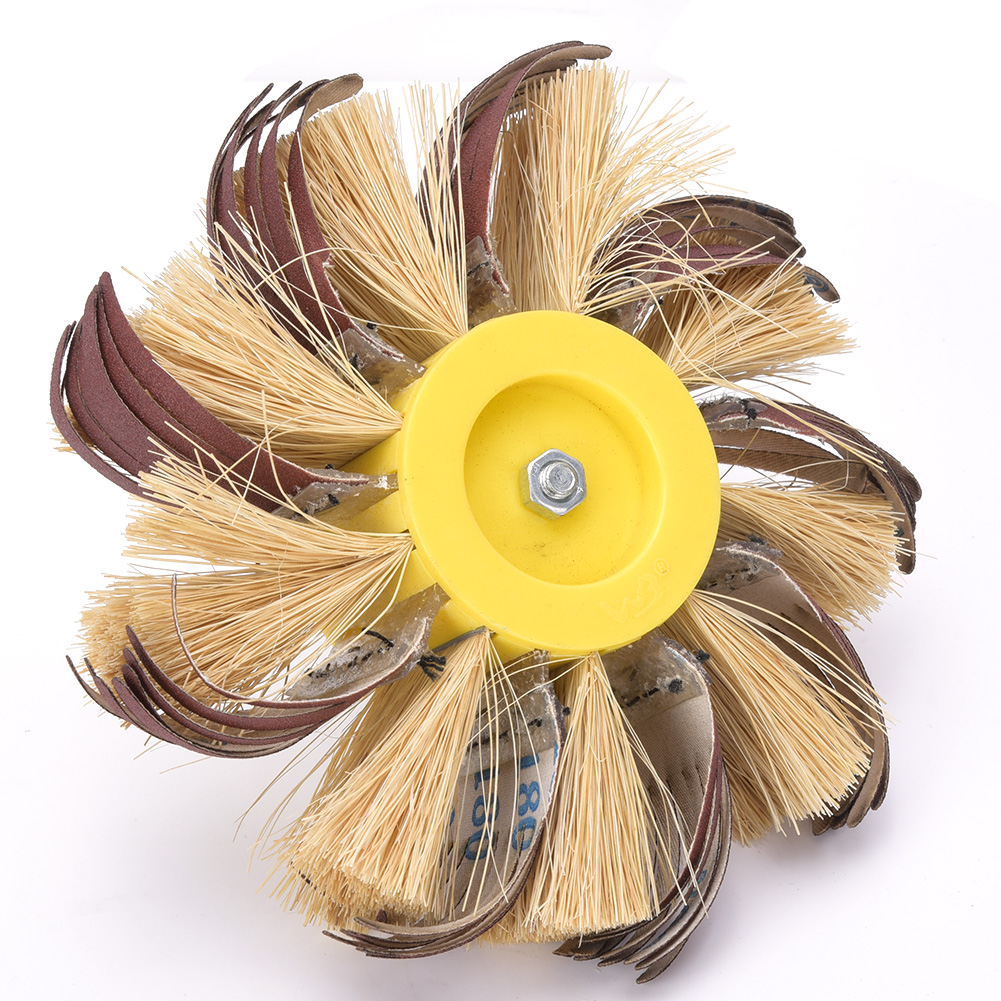 Sisal-polierscheibe, Manuell, Für Elektrische Bohrmaschinen Geeignet, Sisal-schleiftuch-polierscheibe, 6-mm-schaftmontage, 180