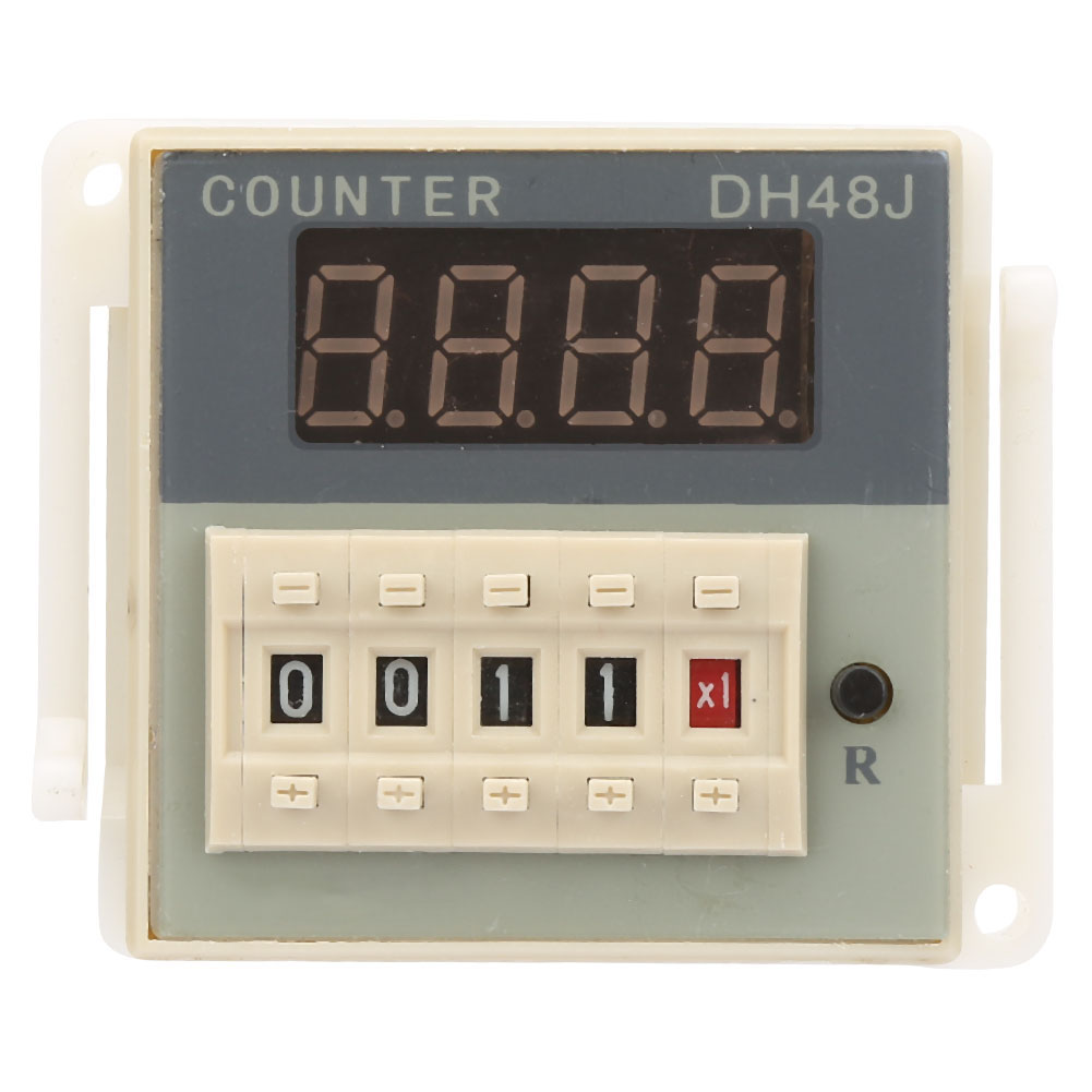 O111rom Dh48j-8 Lcd Digitaler Elektronischer Zähler 8 Pins Verzögerungszeitrelais 0-999900 (12vac/dc)