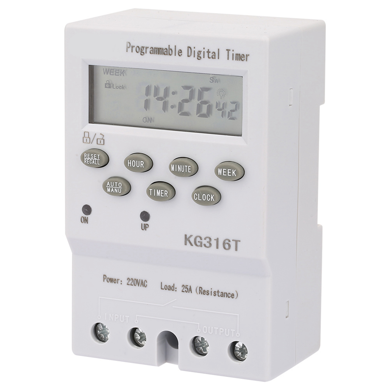 Kg316t 220v Mikrocomputer-zeitschalter, Programmierbarer Automatischer Digitaler Zeitschalter