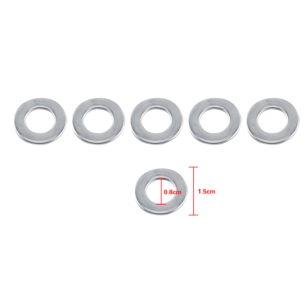 100 Stück Metrische Unterlegscheiben Und Schraubenreparaturset Aus Edelstahl 304, Passend Für Die Größen M3/m4/m5/m6/m8/m10 (m8)