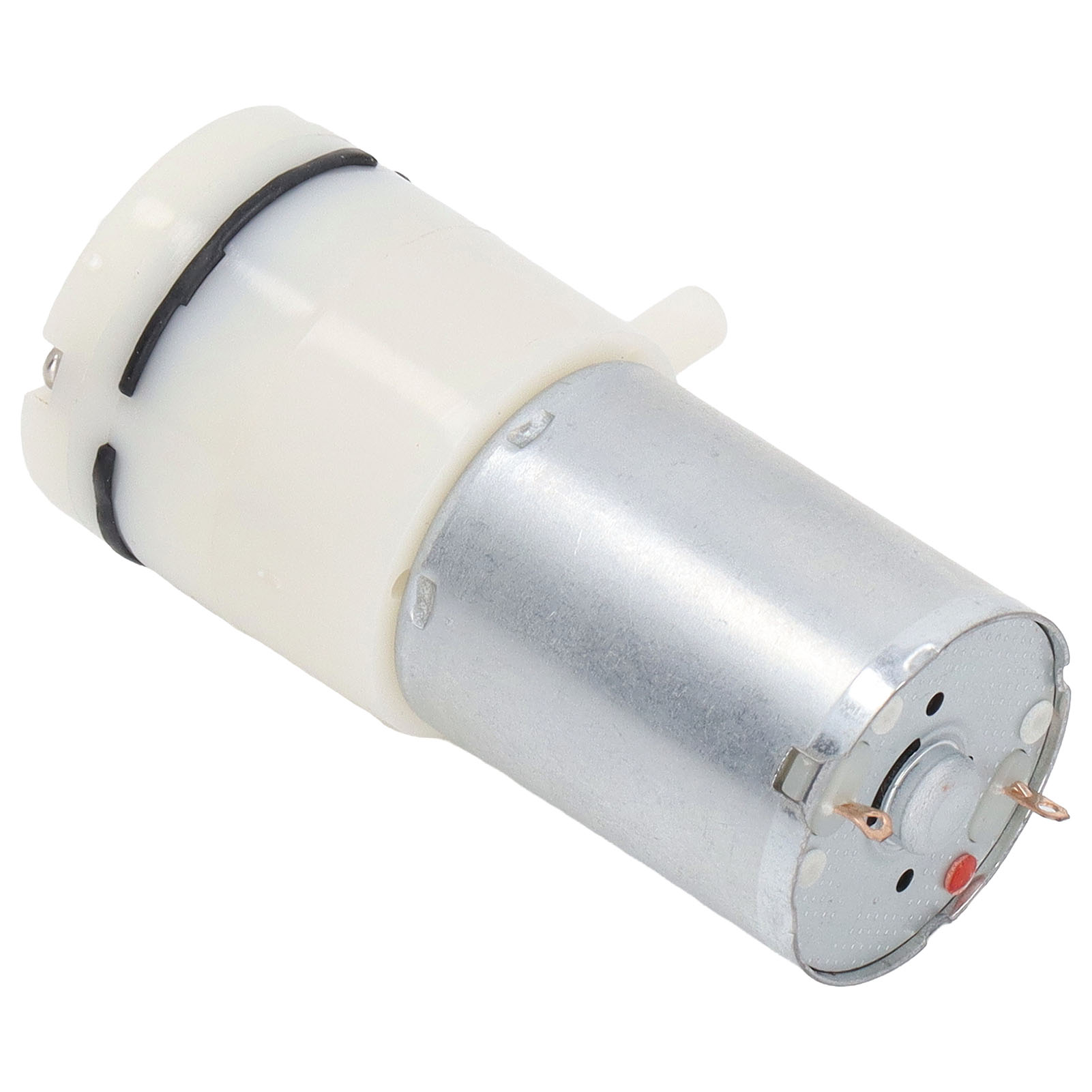 Mikro-luftdruckpumpe, Gleichstrom-membran-vakuumpumpe Mit 90°-winkel-luftanschlüssen, Weiß, 12 V