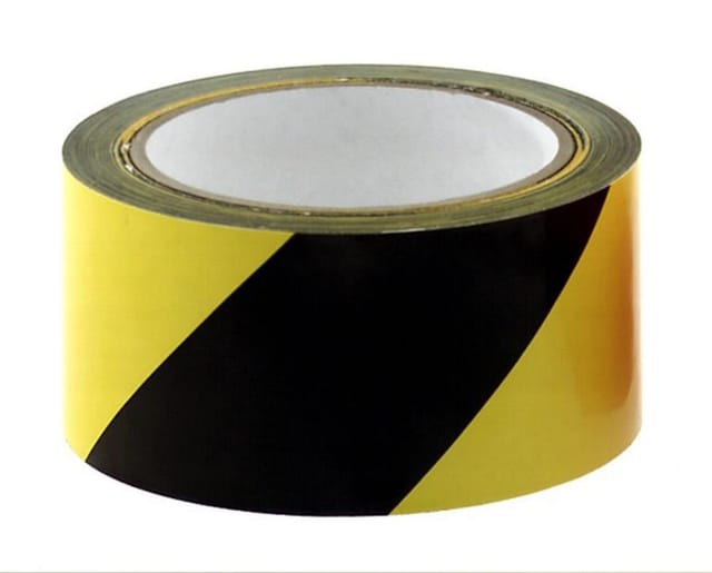 Conacord - Warnband 66 m 50 mm breit, selbstklebend gelb, schwarz Absperrband