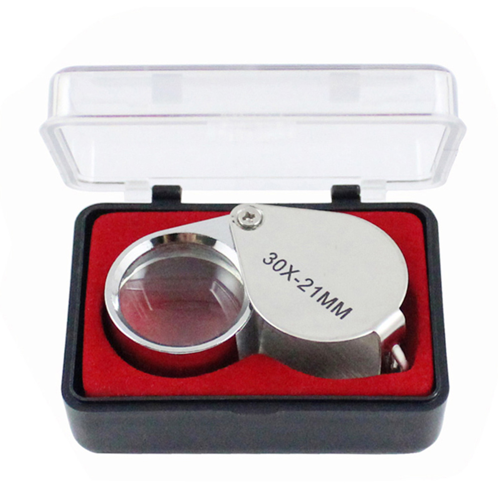 Taschenlupe Für Schmuck, 30x, 21 Mm, Juwelier-augenlupe, Vergrößerungsglas Für Schmuck, Steine, Briefmarken, Münzen Und Uhren