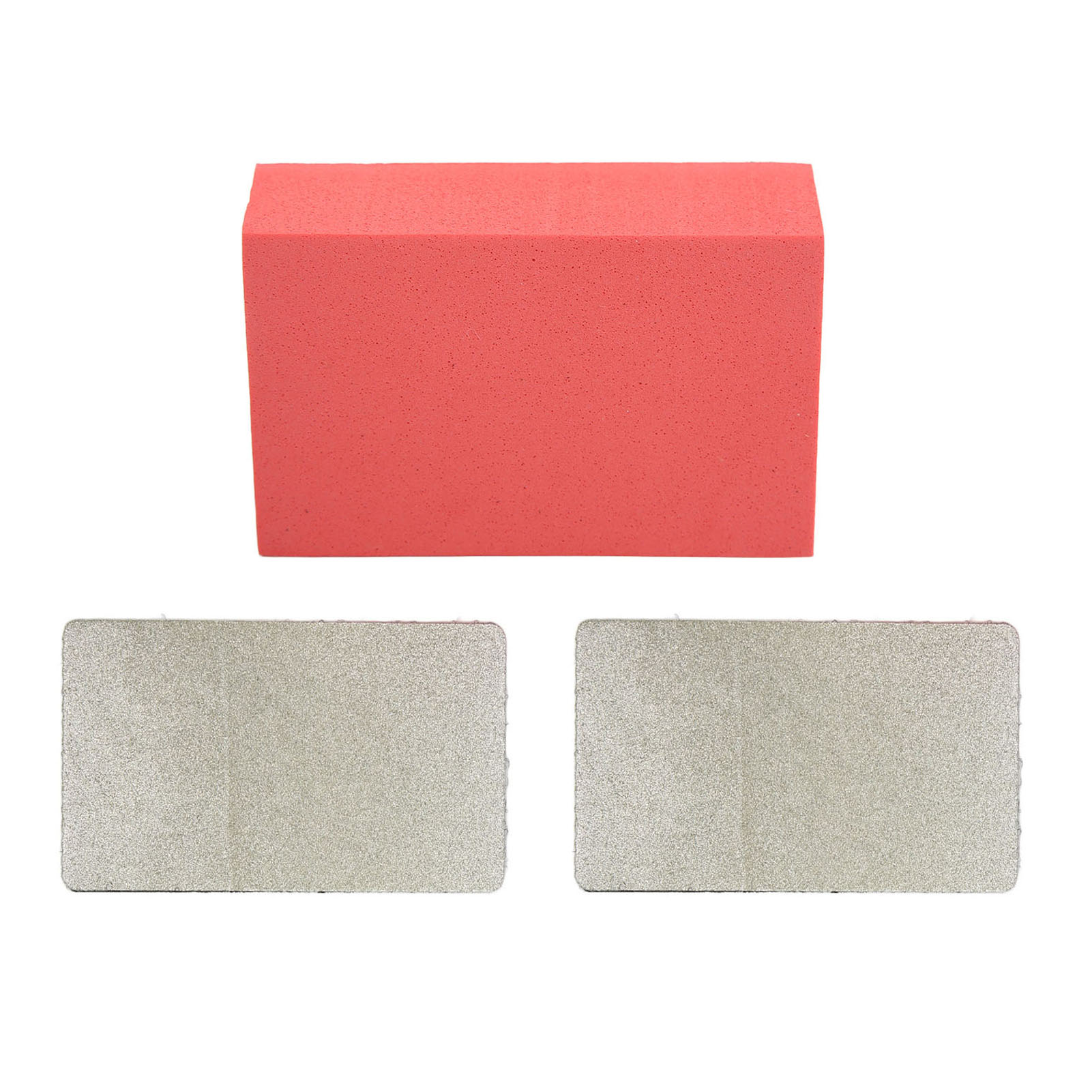 Diamant-handpolierpad, Körnung 120, Schleifblock-werkzeugset Für Beton Und Glas, 2-teiliges Diamantpolierteil