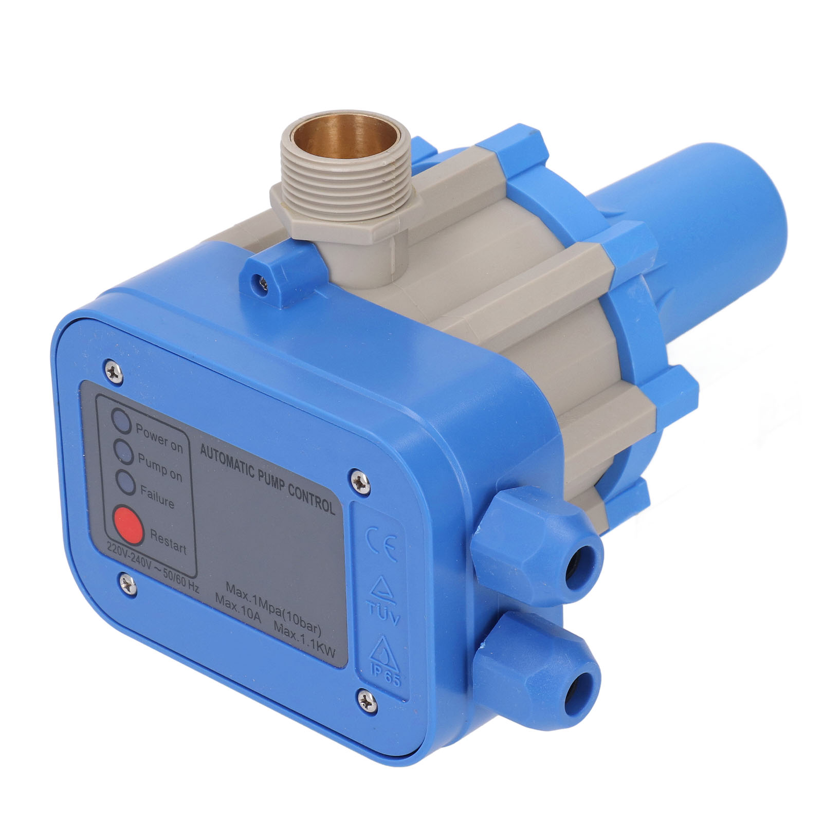 Wasserpumpensteuerung Ip65 Wasserdicht, Gehäuse Aus Hochfestem Abs, Intelligenter Wasserpumpen-druckregler, 220–240 V (1,1 Kw)