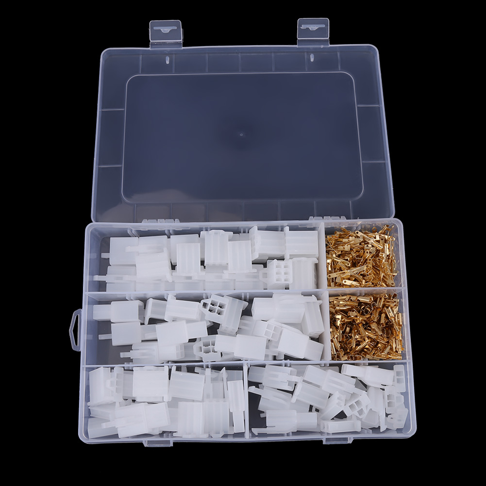 40er-set 2,8 Mm 2-, 3-, 4- Und 6-polige Kabelverbindergehäuse, Klemmen, Buchsen Und Stecker, Kit Für Auto Und Motorrad