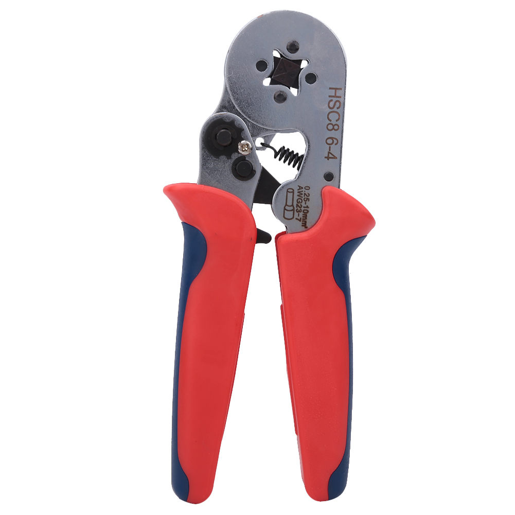 Crimpzange + 1200 Stück Klemmen Selbstjustierende Klemmen Drahtkabel Crimpzange Handwerkzeug Hsc8 6-4b Hsc8 6-4b+1200pcs(kupfer)