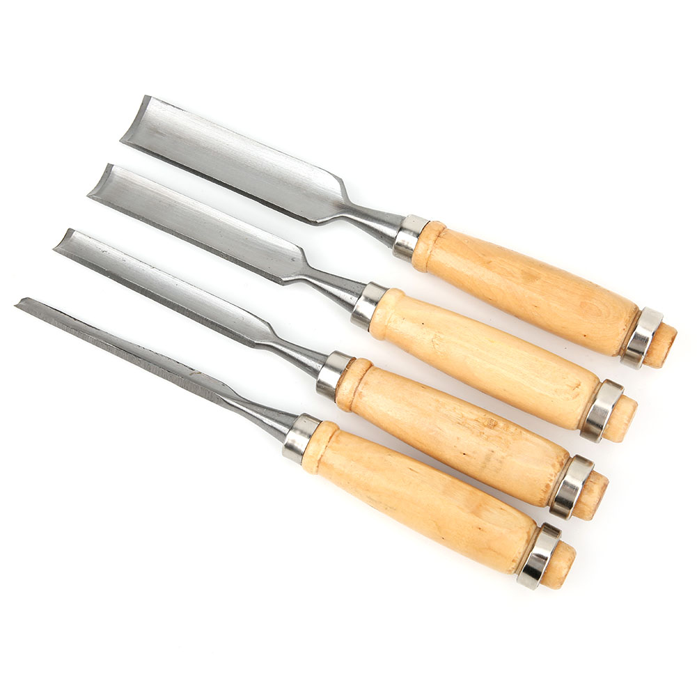 4-teiliges Set Holzbearbeitungs-schnitzmeißel, Schreiner-handschnitzmesser, Schreinerwerkzeuge
