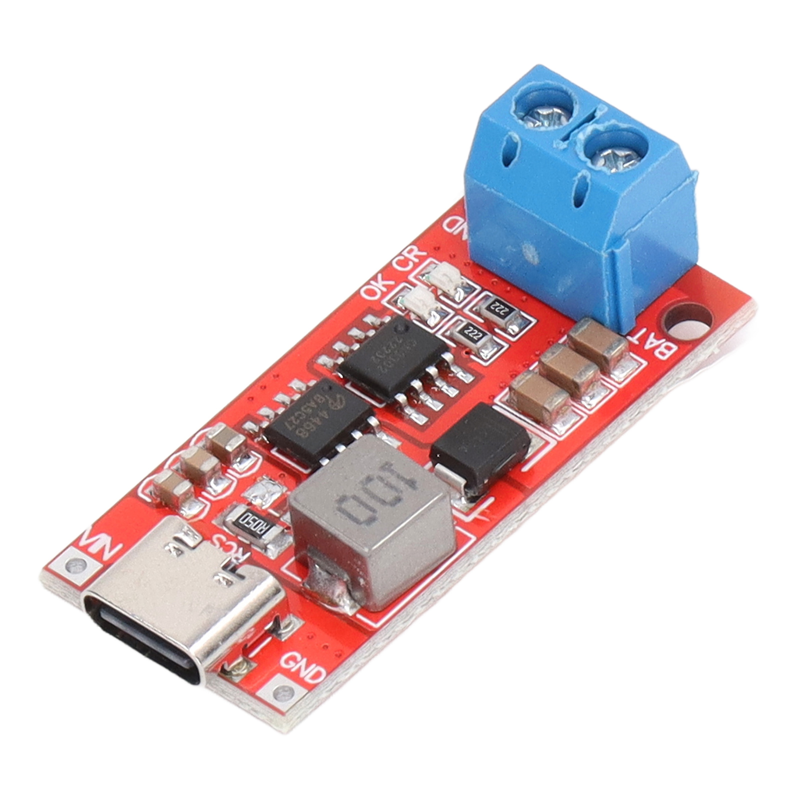 3s Typ C Auf 12,6 V Lithium-akku-ladegerät, Schnellladeplatine, Dc 3–6 V Eingang, Rot, 2 A