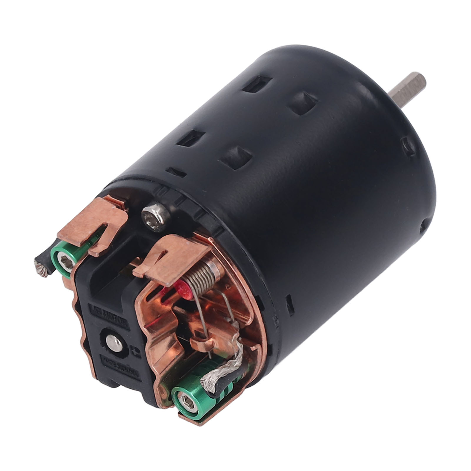Gleichstrom-bürstenmotor Mit Hohem Drehmoment, Schwarzem Gehäuse Und Kohlebürsten, Einfacher Einbau Für Hochgeschwindigkeitsfahrzeuge, Modell 80t, 5400 U/min, 0,85 A, 2100 G