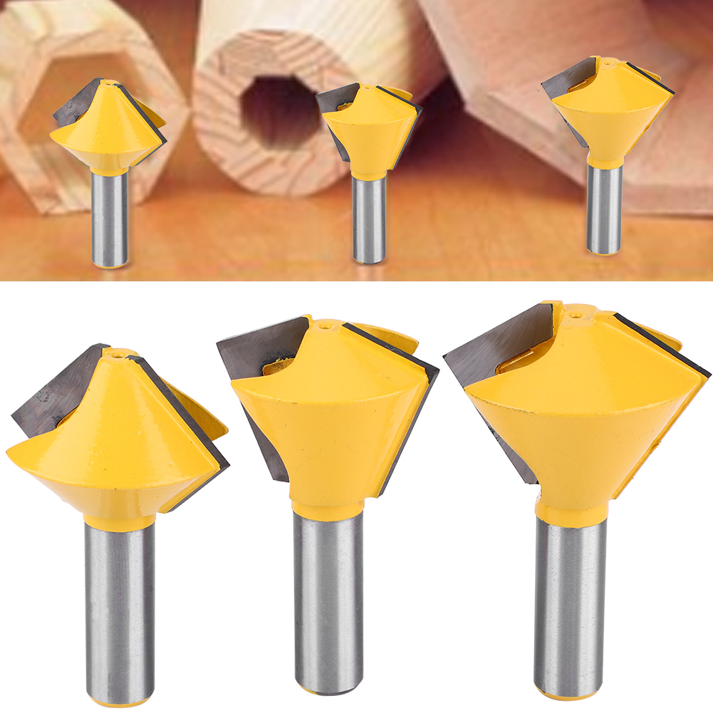 3-teiliges Set 1/2"-schaft-vogelmaul-leimverbindungsfräser Für Holzbearbeitung