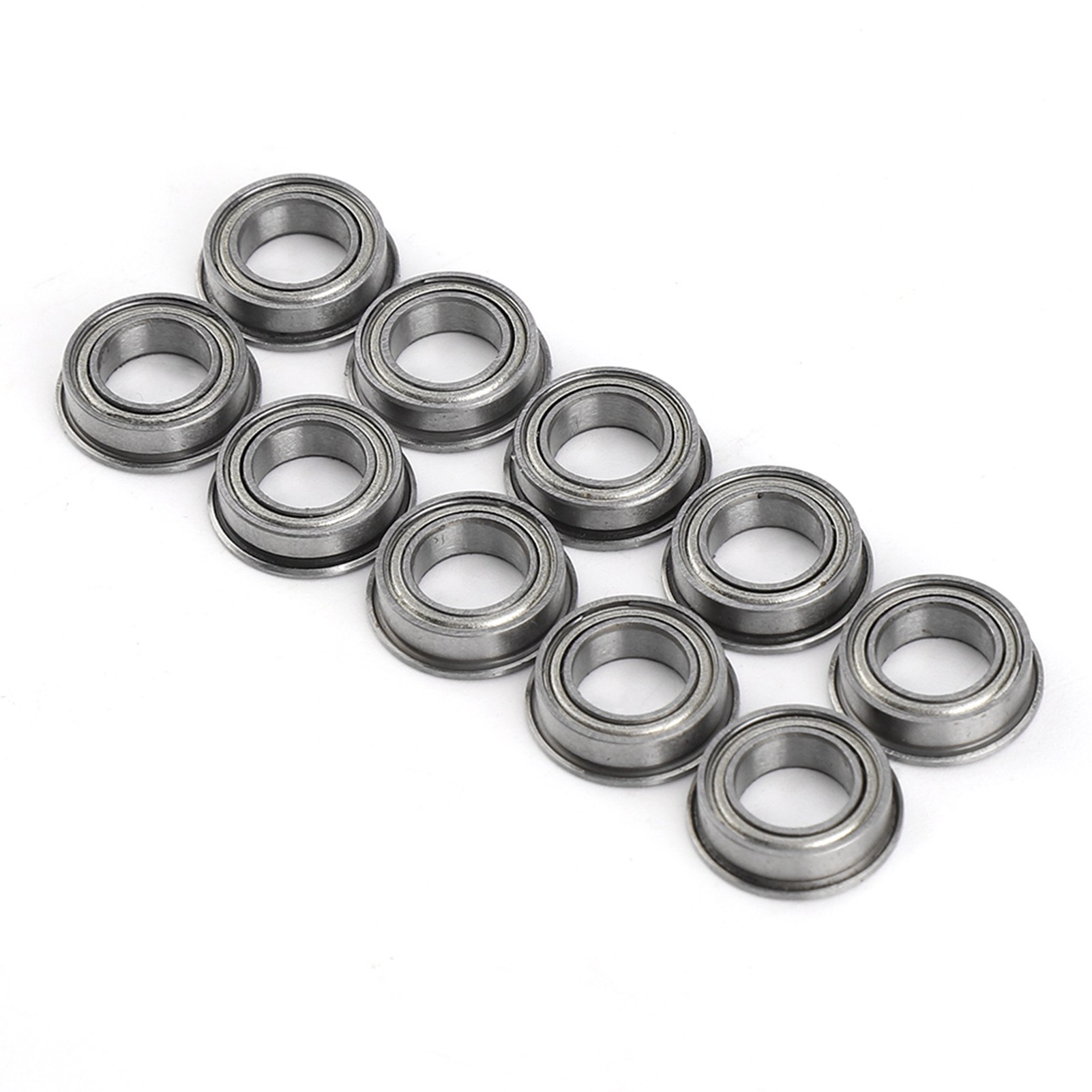 10 Stück Mf106zz Mini-metallkugellager Mit Flansch Aus Edelstahl, Metallgekapselt, 6 X 10 X 3 Mm