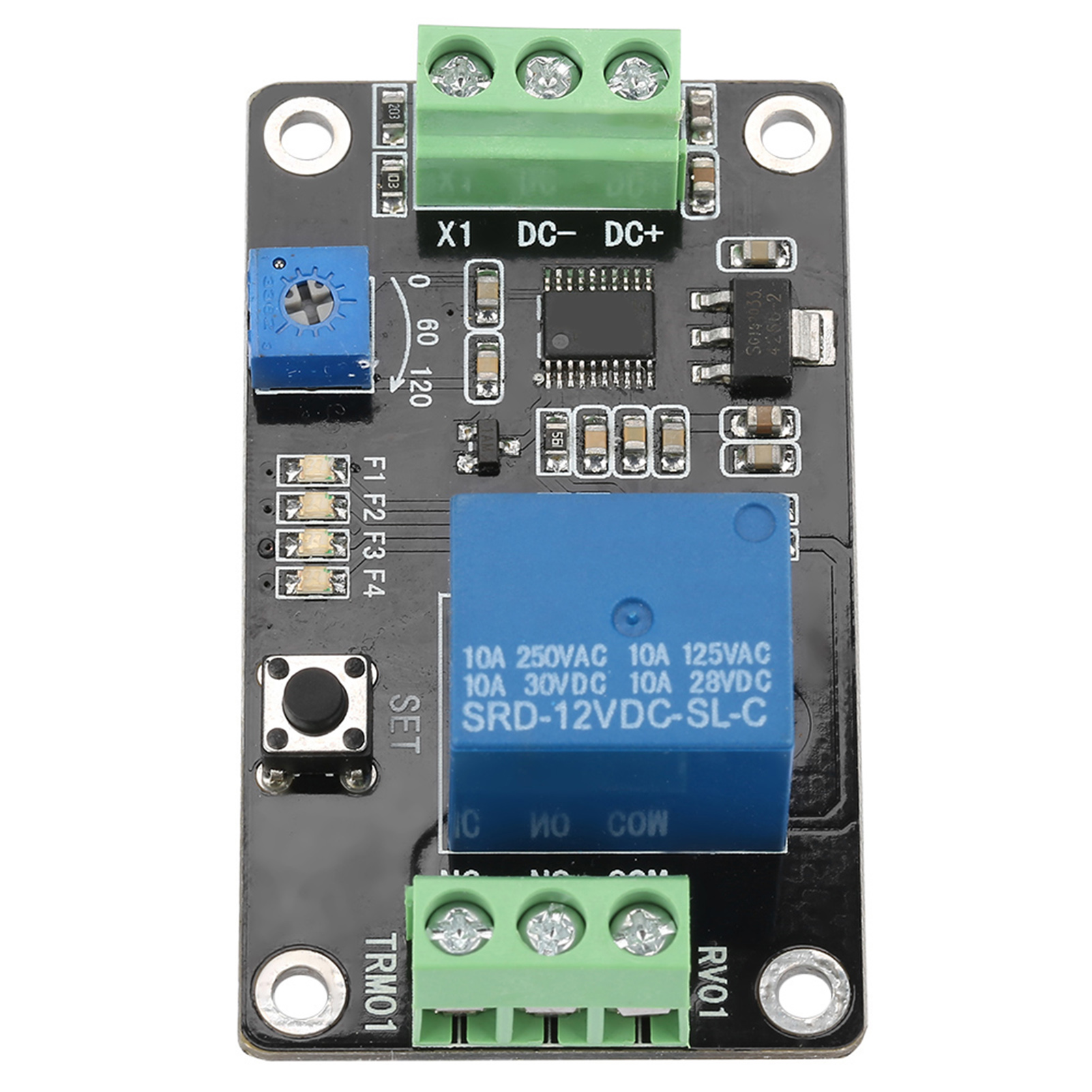 Verzögerungsrelais Mit Selbstverriegelung, Ein-/ausschaltverzögerung, Super 555 Timer, 12 V Dc