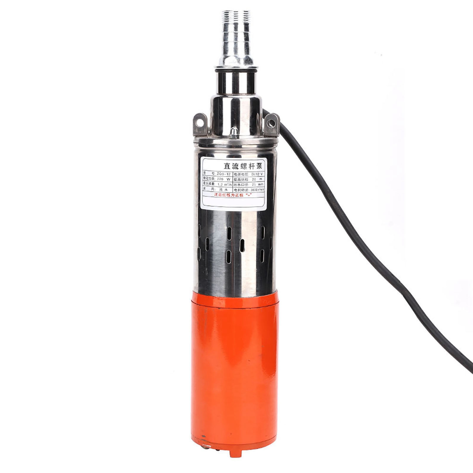 1'' 12v 1,2m 30m Dc Schraubenpumpe Hochleistungs-tauchwasserpumpe Aus Edelstahlguss