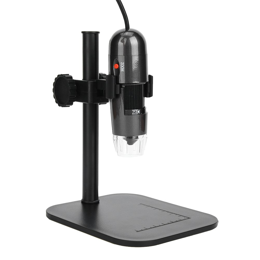 S04 8-led-weißlicht-digitalmikroskop 25x-600x Mit Usb-anschluss Und Hebevorrichtung