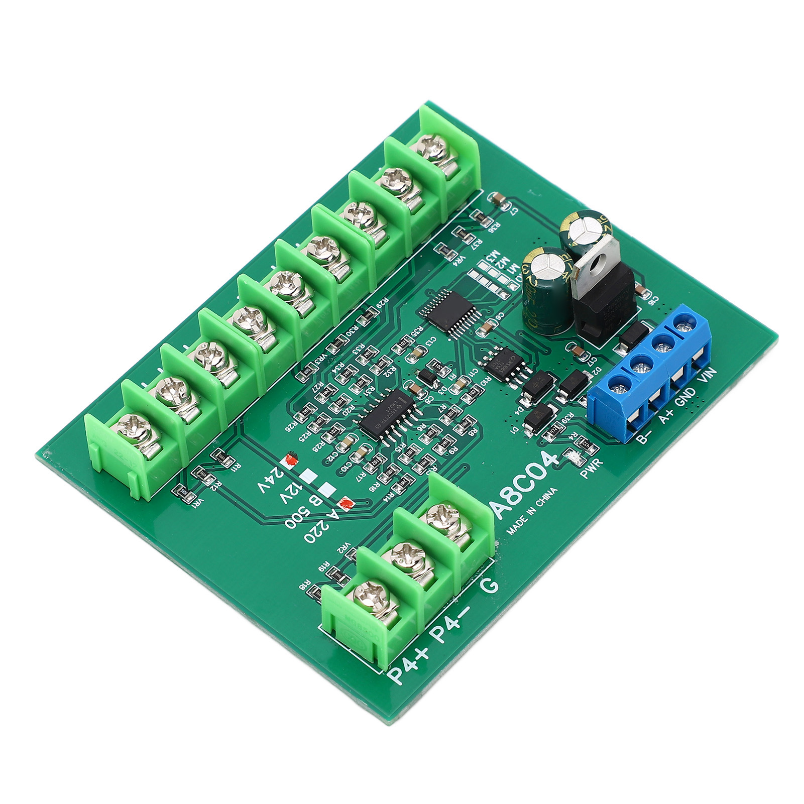4-kanal Pt100 Rtd Rs485 Temperatursensorplatine, Temperaturerfassungsmodul, Widerstandskollektor A220, -40-220 °c, Dc 24 V