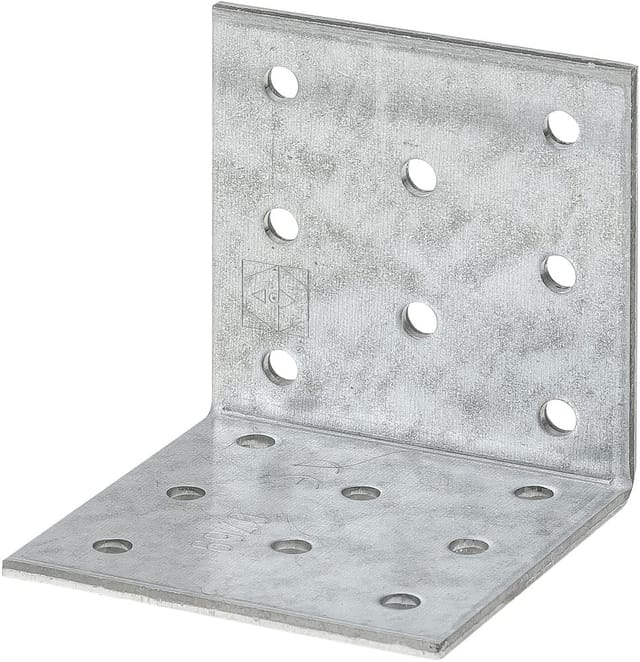 Vormann - Lochplattenwinkel 60 x 60 x 80 mm Winkel Bauwinkel Winkelverbinder Holzverbinder