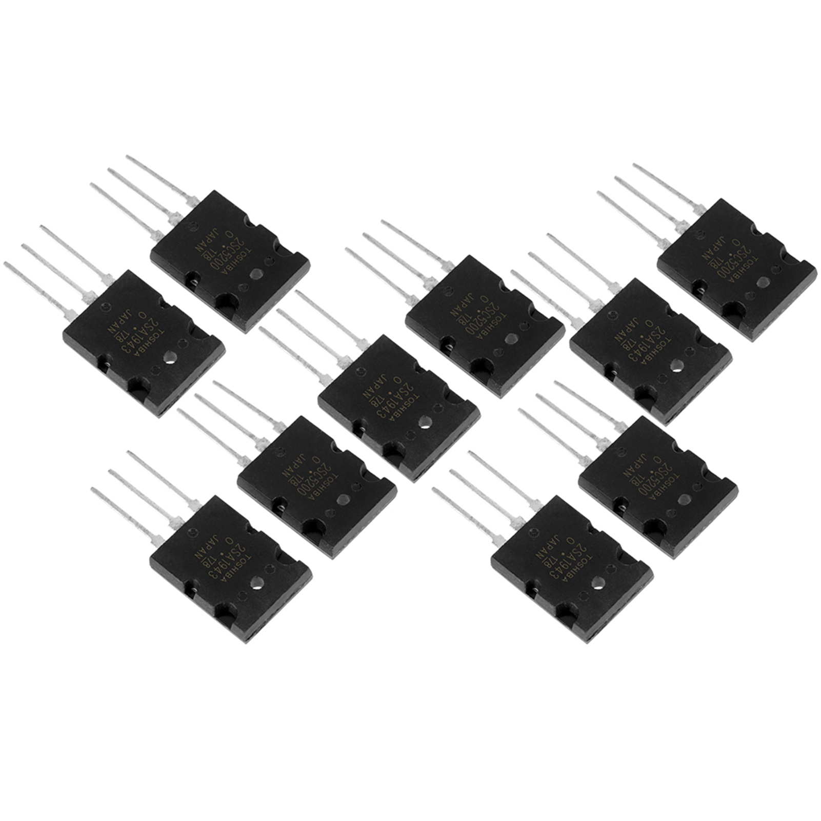 Paar Schwarze, Aufeinander Abgestimmte Hochleistungs-audiotransistoren 2sa1943 Und 2sc5200