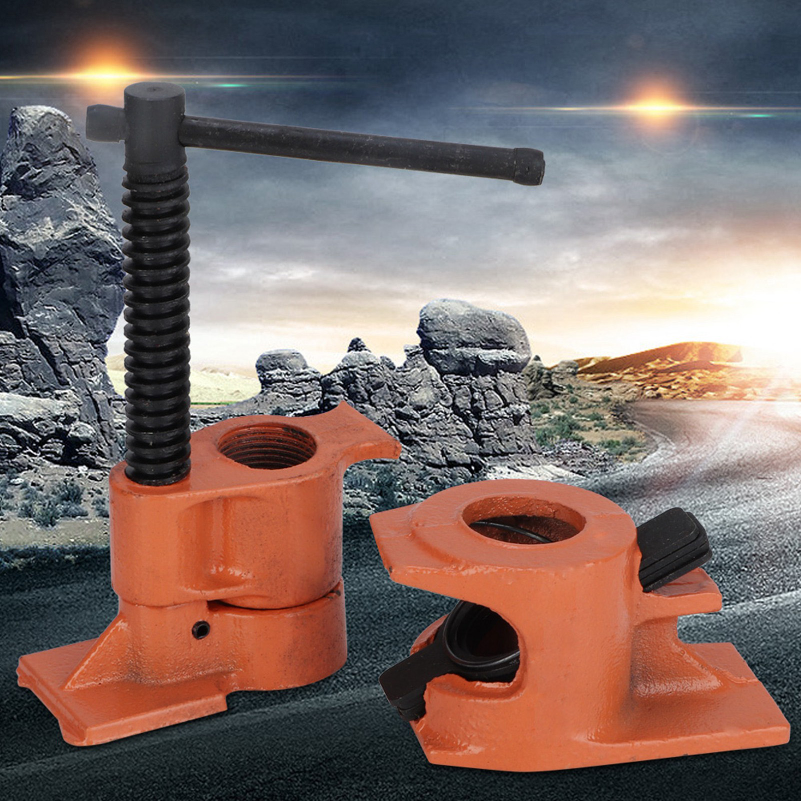 3/4 Zoll Rohrschellen-backen-schraubstock-set Holzbearbeitungswerkzeug-set (gewöhnlich)