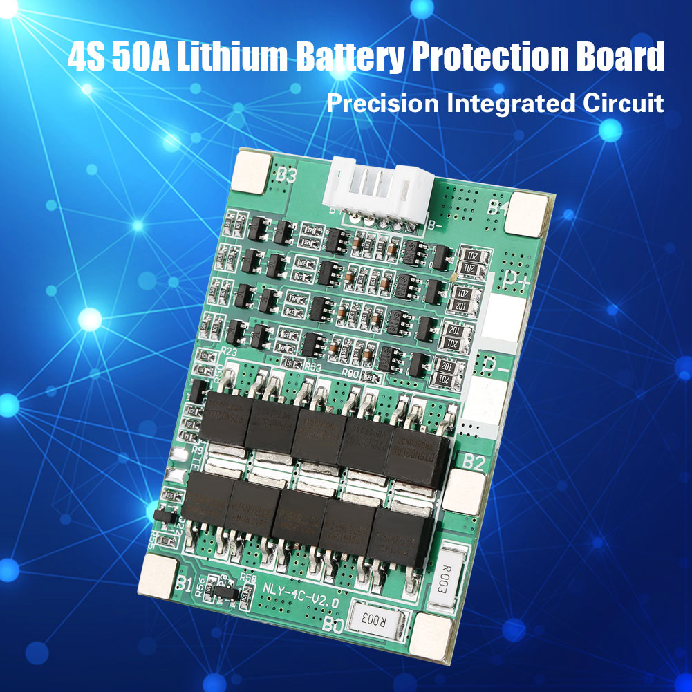 4s 50a Lithium-batterieschutzplatine 3,7v Li-ionen-zelle Bms-leiterplatte