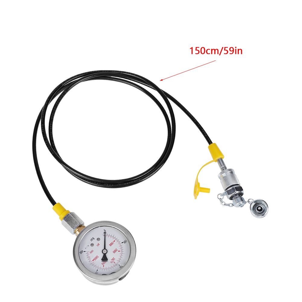 Hydraulikdruckprüfset Für Bagger Mit Prüfschlauchkupplung Und Manometer