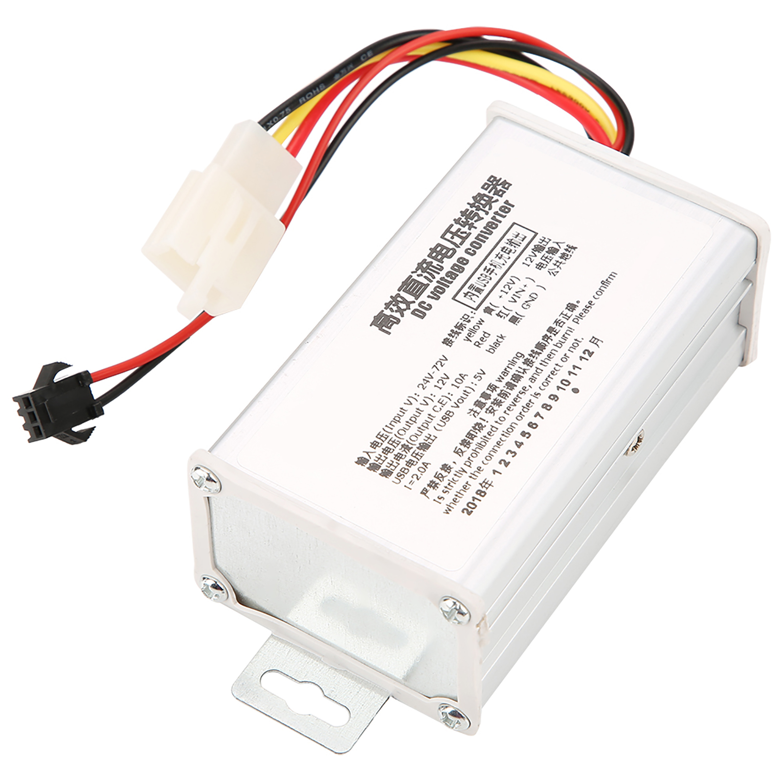 Dc-abwärtswandler-netzteilmodul 24 V–72 V Auf 12 V/10 A & Usb-ausgang 5 V/2 A